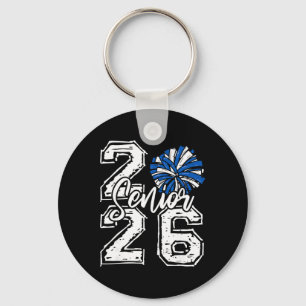 Cl Of 2026 Cheer Senior 2026 Blue Pom Pom Cheerlea Keychain