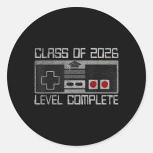 Cl Of 2026 Grade Finished Senior Graduation For Classic Round Sticker