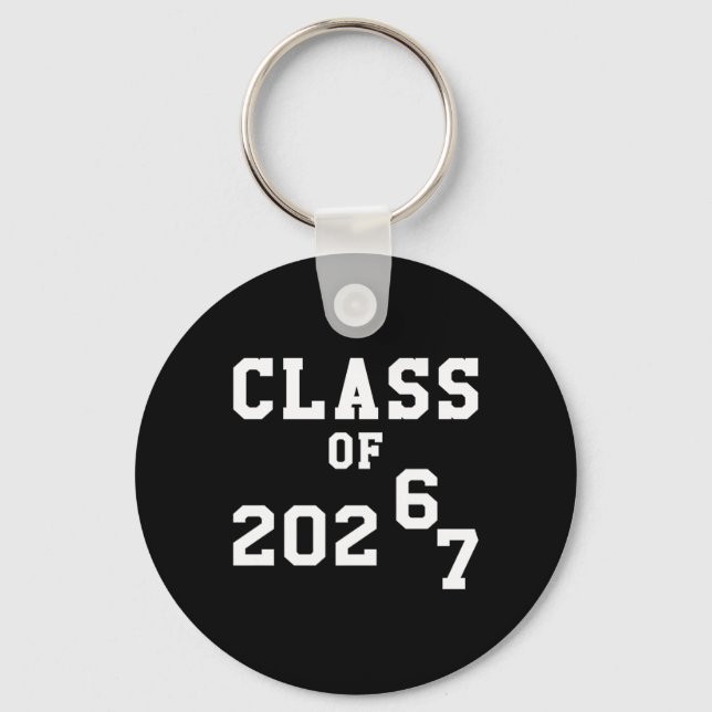 Cl Of 2026 Graduation So Done Grade Middle High Sc Keychain (Front)