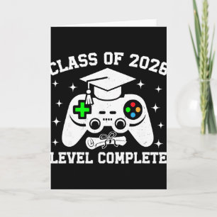 Cl Of 2026 Level Complete Gamer Senior Graduation Card