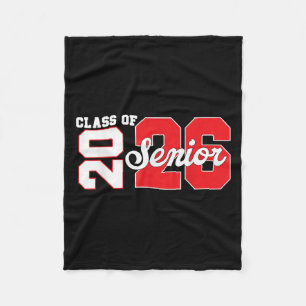 Cl Of 2026 Senior 2026 Back To School 2026 &amp; G Fleece Blanket
