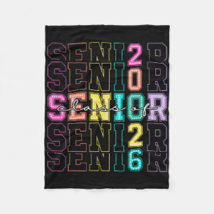 Cl Of 2026 Senior 2026 Back To School 2026 Graduat Fleece Blanket