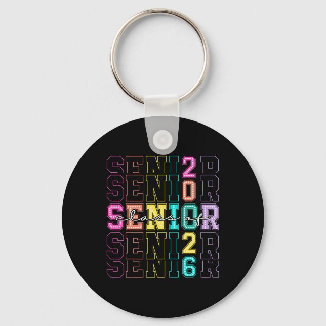 Cl Of 2026 Senior 2026 Back To School 2026 Graduat Keychain (Front)