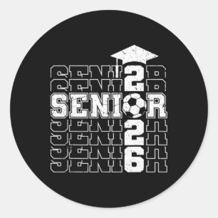 Cl Of 2026 Senior 2026 Soccer Seniors Graduation  Classic Round Sticker