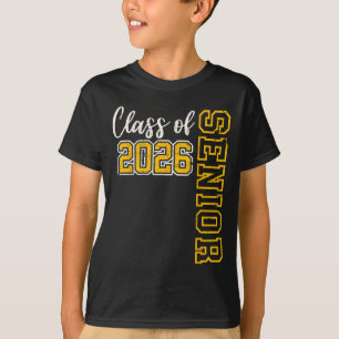 Cl Of 2026 Senior 26 High School Graduation Black T-Shirt