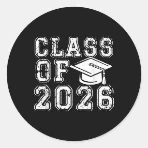 Cl Of 2026 Senior Back To School Graduation 2026  Classic Round Sticker