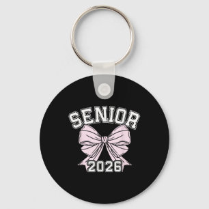 Cl Of 2026 Senior Coquette Bow Aesthetic Keychain