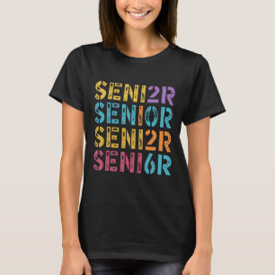 Cl Of 2026 Senior Graduation Colourful Vintage T-Shirt
