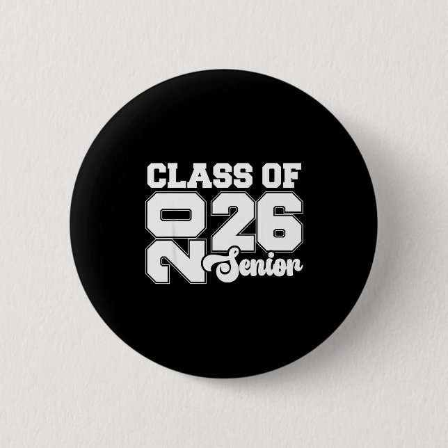 Cl Of 2026 Senior Graduation Day School Events, Se 2 Inch Round Button (Front)