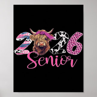 Cl Of 2026 Senior Graduation Leopard Print Cow 