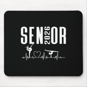 Cl Of 2026 Senior Gymnastics Themed Gymnast Heartb Mouse Pad