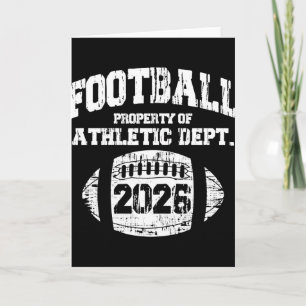 Cl Of 2026 Senior High School Footll College Gradu Card