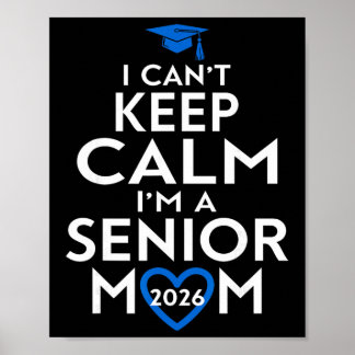 Cl Of 2026 Senior Mom Funny Graduation  Poster