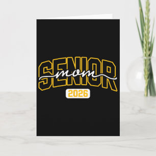Cl Of 2026 Senior Mom High School Graduation Black Card