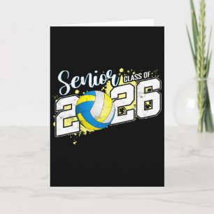 Cl Of 2026 Senior Volleyball Graduation Card