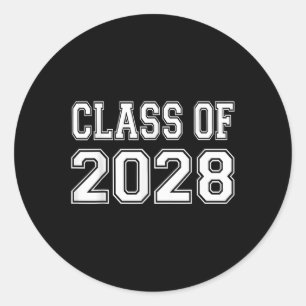 Cl Of 2028  Classic Round Sticker