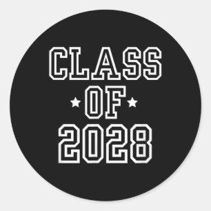 Cl Of 2028 Classic Round Sticker