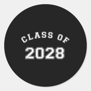 Cl Of 2028  Classic Round Sticker