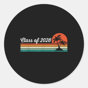 Cl Of 2028  Classic Round Sticker