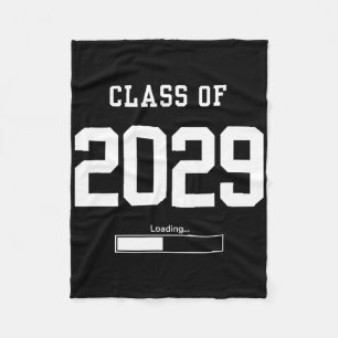 Cl Of 2029 Freshman Future Senior High School Coll Fleece Blanket