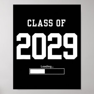 Cl Of 2029 Freshman Future Senior High School Coll Poster