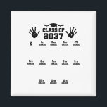 Cl Of 2037 Grow With Me Handprint Pre-k 12th Grade Magnet<br><div class="desc">Cl Of 2037 Grow With Me Handprint Pre-k 12th Grade Grad</div>
