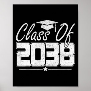 Cl Of 2038 Grow With Me Funny Kindergarten Back To Poster