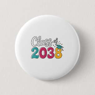 Cl Of 2038 Grow With Me Funny Kindergarten To Grad 2 Inch Round Button