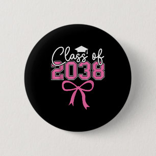 Cl Of 2038 Grow With Me Kindergarten Pink Coquette 2 Inch Round Button