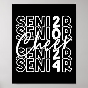 Cl Of Senior Cheer Cheerleader Cheerleading Womens Poster