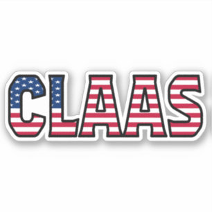 Claa Prénom USA Sticker Stickerset