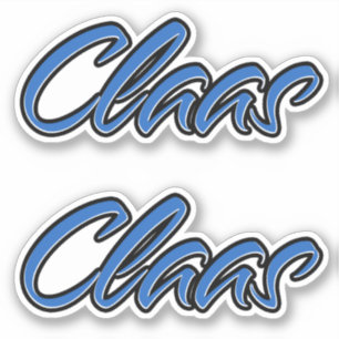 Claas name blue sticker Sticker Sticker Sticker