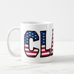 Claas Name Vorname USA styled Tasse Kaffeetasse Coffee Mug