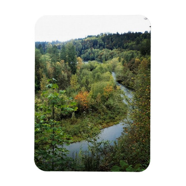 Clackamas River, OR Magnet (Vertical)