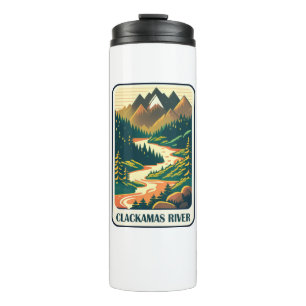 Clackamas River Oregon Colours Thermal Tumbler
