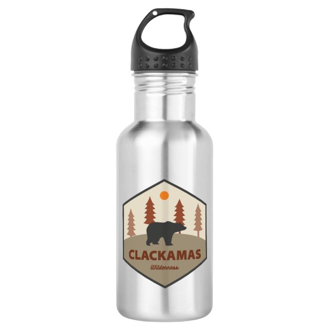 Clackamas Wilderness Oregon Bear 532 Ml Water Bottle (Front)