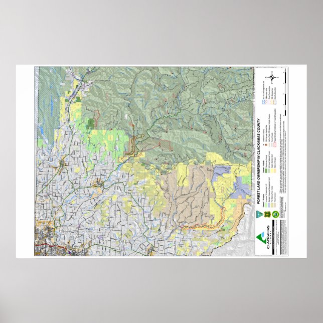 ClackLandMap Poster (Front)