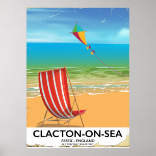 Clacton-on-sea, Essex poster de voyage Vintage
