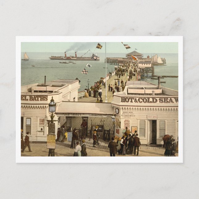 Clacton-on-Sea Pier I, Essex, England Postcard (Front)