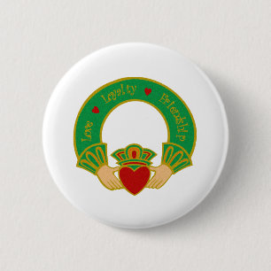 Claddagh 2 Inch Round Button