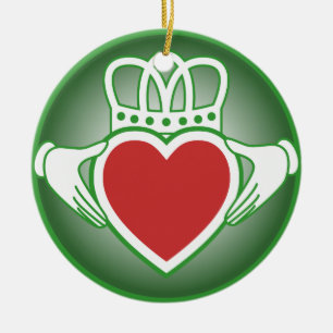 Claddagh Ceramic Ornament