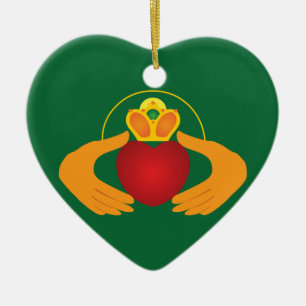 Claddagh Ceramic Ornament