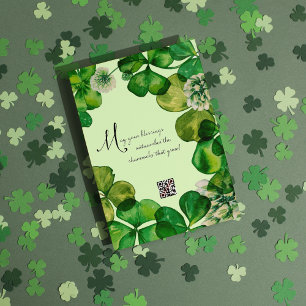 Claddagh Clover QR Code Faire-part de mariage