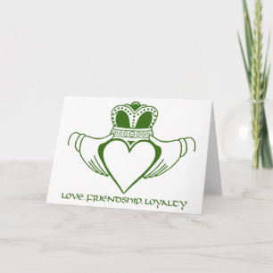 Claddagh Irish symbol card customize