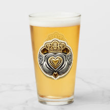 Claddagh Pint Glass