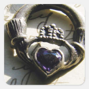 Claddagh Square Sticker