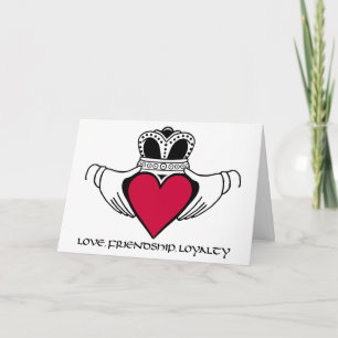 Claddagh Valentine's Day customizable card
