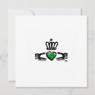 "Claddagh - Vert" Carte de remerciements 2022