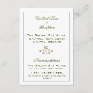 Claddagh Wedding Enclosure Card