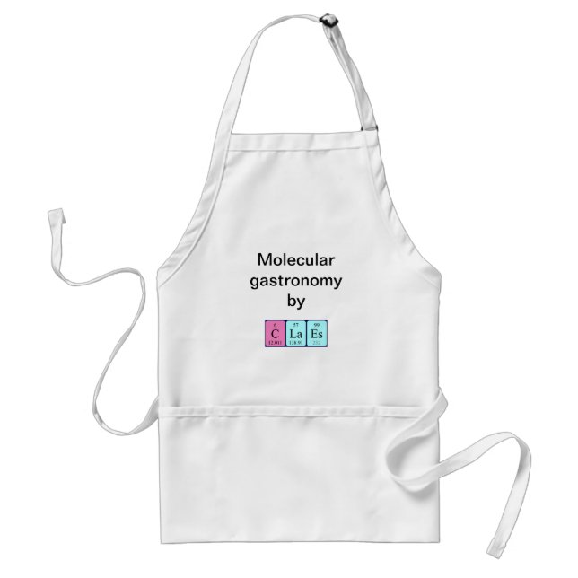Claes periodic table name apron (Front)
